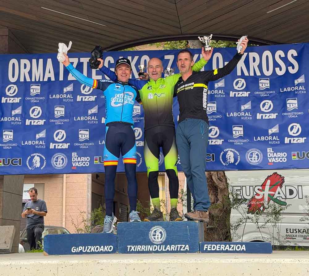 José Luis Rebollo reeditó su segundo puesto de 2025 en ciclocross internacional de Ormaiztegi